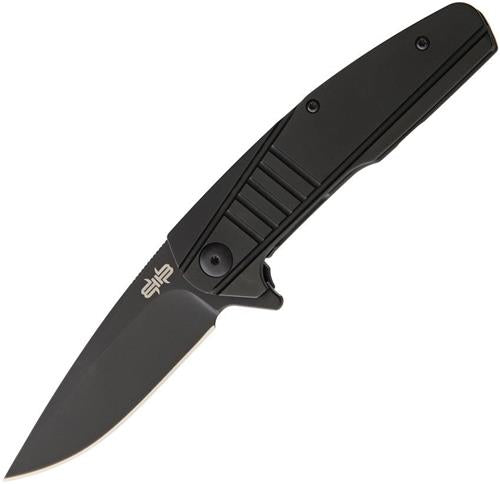 Brous Blades The Insight Framelock Folding Blade Black Titanium Handle Knife