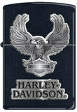Zippo Lighter Harley Davidson Logo Black Eagle Windproof USA