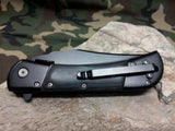 Elk Ridge Spring Assisted Folding Pocket Knife W/ Black Wood Handle - A009BK