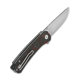 QSP Osprey Shredded Red Carbon Fiber Linerlock Folding Knife 139f1