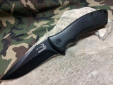 Elk Ridge Spring Assisted Folding Pocket Knife W/ Black Wood Handle - A002BK