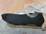 Kershaw Emerson CQC-6K Black G10 Handle Clip Point Blade Knife - 6034