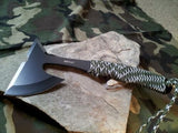 MTECH  Black Steel Throwing Axe Hunting Hatchet Tomahawk Full Tang - 600CA