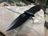 Elk Ridge Spring Assisted Folding Pocket Knife W/ Black Wood Handle - A002BK