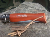 Opinel Trekking Tangerine No #7 Wood Folding Knife - 1443