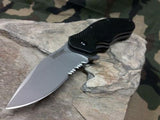 Kershaw Black Clash Assisted Serrated Combo Edge Knife - 1605ST