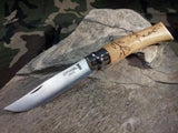 Opinel Leaves Nature Series No 7 Beech Wood Leaf LOCKING Folding Knife 01551