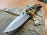 Elk Ridge Camo Linerlock W/ LED Light Folding Knife 126gc