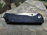 Kizer Cutlery V3 Vigor N690 Knife Black G-10 Handle Satin Plain Edge - V3403A1