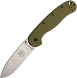 ESEE AVISPA Wasp Framelock Folding Blade OD Green Satin Handle Knife