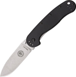 ESEE AVISPA Wasp Framelock Folding Drop Pt Blade Black Satin Handle Knife