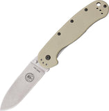 ESEE AVISPA Wasp Desert Tan D2 Folding Blade Framelock GFN Handle Knife