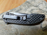 KERSHAW Spring Assist flipper knife black washed grated textured handle - 1316L