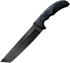 Cold Steel Warcraft Tanto Black G10 Handle DLC Stainless Fixed Blade Knife