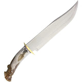 Ken Richardson Knives Fixed Blade Sntler Bowie Knife 1411