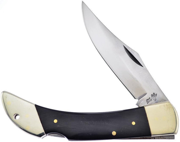 Frost Cutlery Lockback Buffalo Horn Lockback Stainless Folding Knife
