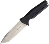Steel Will 9" Cager 1420 D2 Tool Steel Fixed Tanto Blade Black Handle Knife