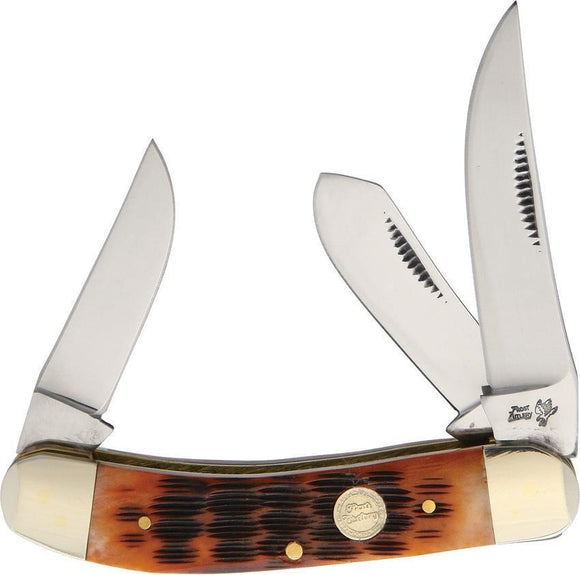 Frost Cutlery Sowbelly Stockman PS Stainless Folding Knife 
