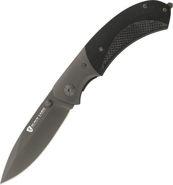 Browning Black Label Checkmate Handle Linerlock Folding Spear Blade Knife