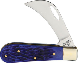 Frost Cutlery Little Hawkeye Blue Jigged Bone Stainless Folding Knife