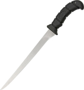 Ka-Bar Fixed 440A Stainless Black Kraton Handle 9" Fillet Knife USA Made