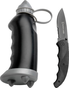 Browning Aquaforce Linerlock Tactical Folding Knife & Water Bottle Combo