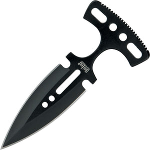 United Cutlery Black One Piece Fixed Double Edge Blade Push Dagger 