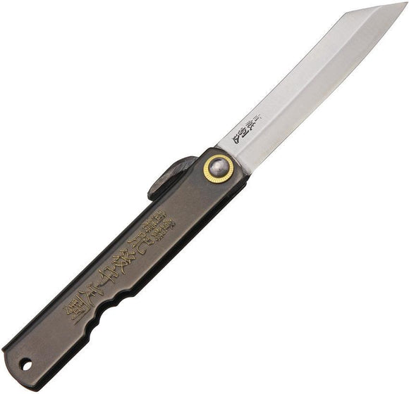 Higonokami Knives Black Stainless Folding Pocket Knife Steel Blade