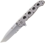 CRKT M16 Big Dog Titanium Linerlock Folding Part Serrated Tanto Blade Knife