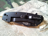 Kershaw Cryo Hinderer Black Speed Assisted Open Folding Knife 1555BLK