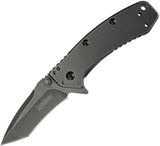 Kershaw Cryo Framelock Black Wash Finish Folding Tanto A/O Blade Knife
