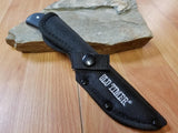 Schrade 7" Old Timer Fixed Blade Black Hunter Guthook Knife Full Tang Wood - 155G