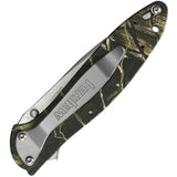 Kershaw Leek Camo Assisted 14C28N Folding Pocket Knife 1660CAMO