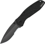 Kershaw Tactical Blur Linerlock A/O Serrated Blade Folding Knife EDC