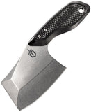 Gerber Tri-Tip Mini Cleaver Black Fixed Blade Knife w/ Sheath 1693  -On Sale