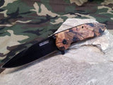 Tac Force Folding Pocket Knife Spring Assisted Jungle Camo 463JC
