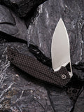 Civivi Anthropos Linerlock Black Carbon Fiber Folding Knife Flipper 903c