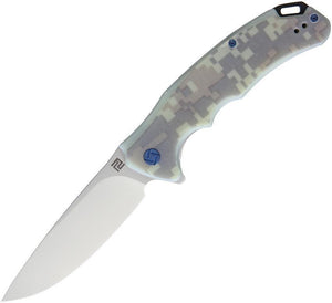 Artisan Tradition Linerlock Camo G10 Handle D2 Tool Steel Folding Knife