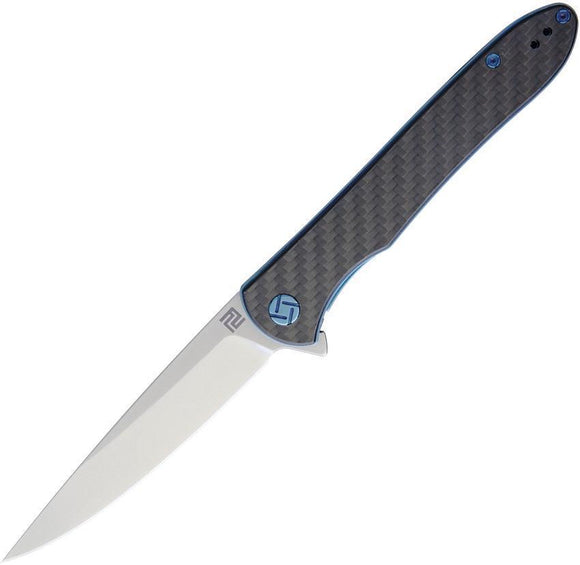 Artisan Shark Linerlock Carbon Fiber Handle S35VN Steel Folding Knife