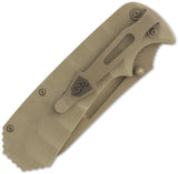 Browning Unleashed A/O Blade Desert Tan G10 Titanium Handle Folding Knife