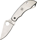 Spyderco Stainless ClipiTool Serrated Blade & Folding Standard Edge Knife 176PS