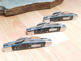 Schrade Congress LOT OF 3 Imperial Black 4-Blade Folding Pocket Knives