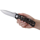 CRKT Ruger Go N Heavy Linerlock Black Aluminum Drop Pt Folding Pocket Knife