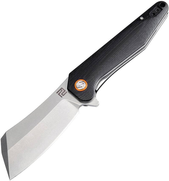 Artisan Osprey Linerlock Black Handle Folding Knife
