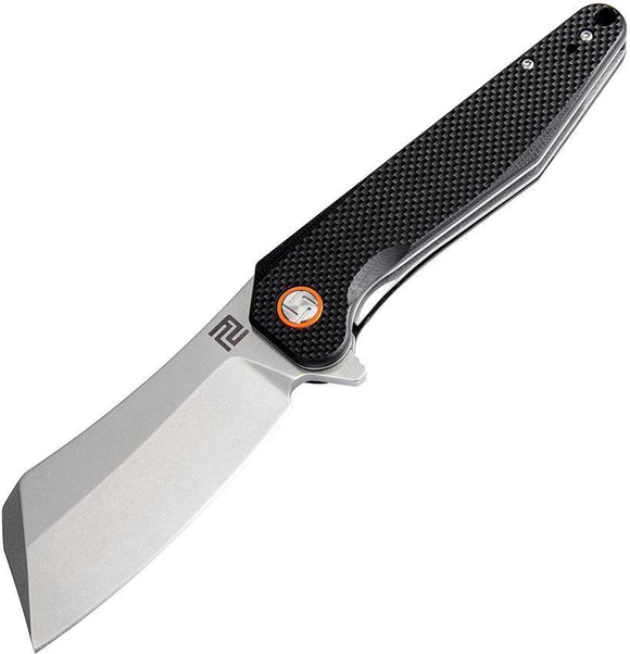 Artisan Osprey Linerlock Black Handle Folding Knife