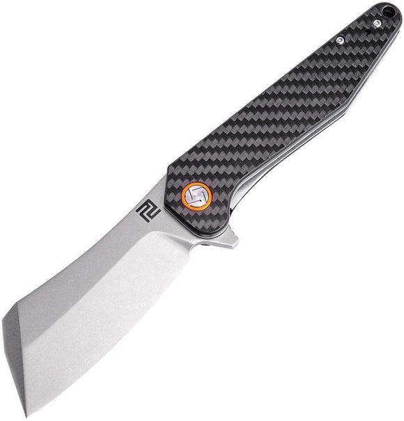 Artisan Osprey Linerlock Carbon Fiber Black Handle Folding Knife