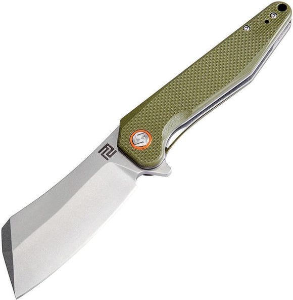 Artisan Osprey Linerlock Green Folding Knife