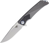 Bestech Knives Sky Hawk Framelock Gray Titanium & Stainless Folding Knife