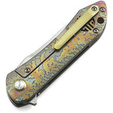 Bestech Knives Emperor Framelock Anodized Titanium S35VN Folding Knife 1808D