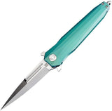 Artisan Cutlery Hornet Green Titanium M390 Framelock Folding Knife